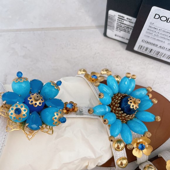 AUTHENTIC 90% NEW D&G SANDALS, size 7.5 - Picture 6 of 10